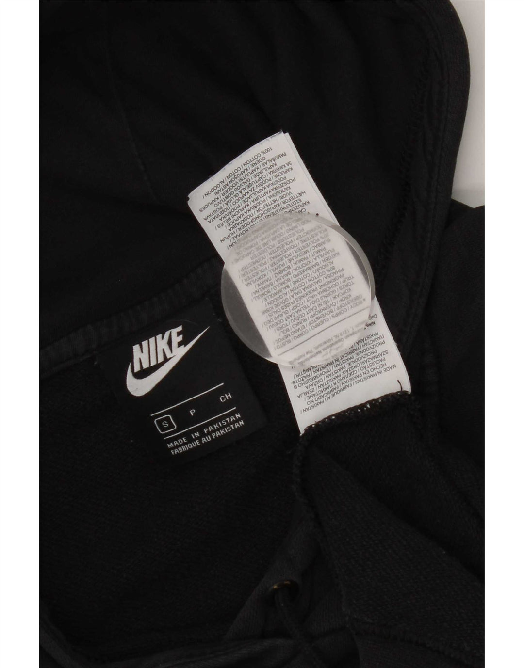 Nike grafisk hættetrøje til mænd, lille sort bomuld