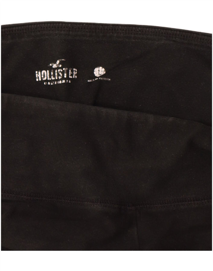 HOLLISTER Grafiske Leggings til kvinder UK 14 Stor sort bomuld