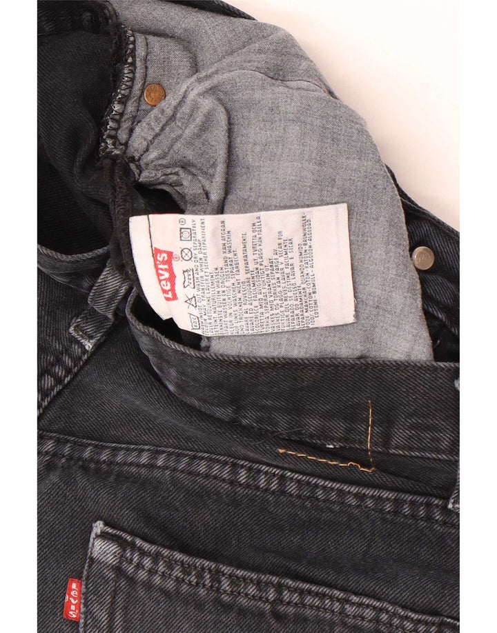 Levi's Herre 501 Straight Jeans W34 L34 Sort Bomuld