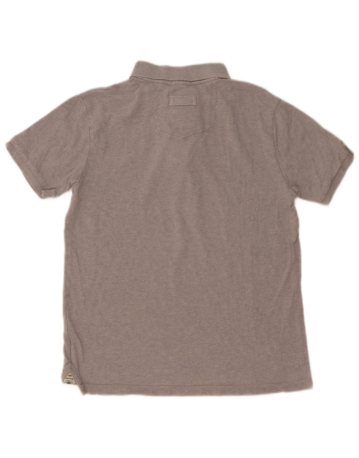 FAT FACE Poloshirt til mænd mellemgrå bomuld