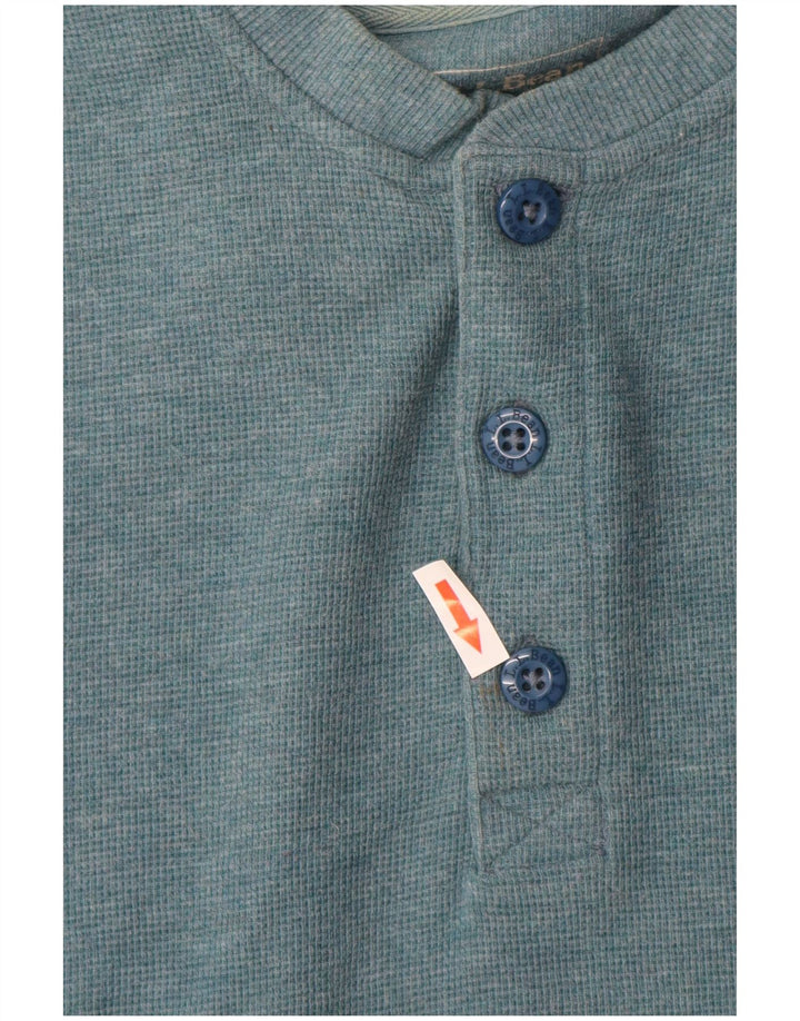 L.L.BEAN Herre Traditional Fit Top Langærmet Lille Blå Bomuld