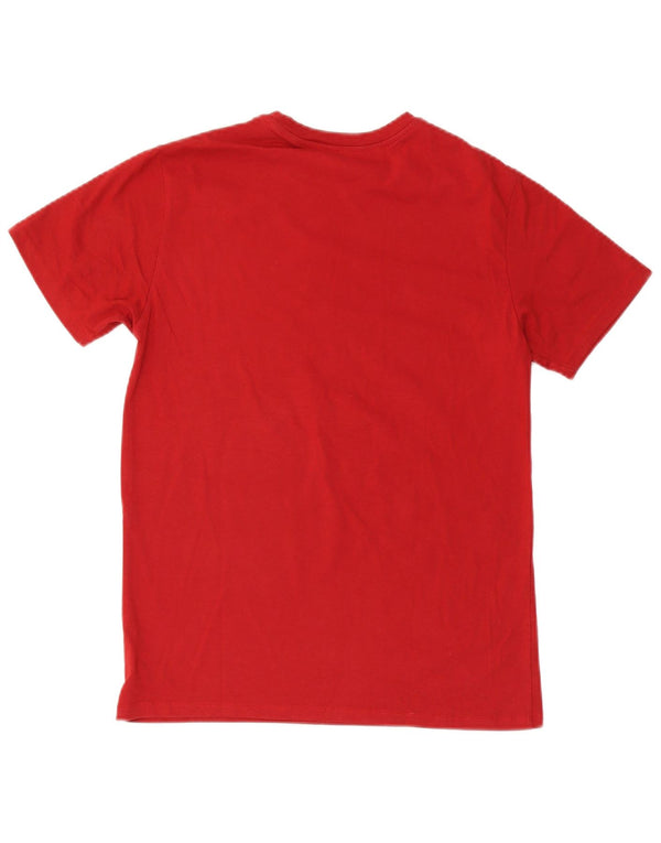 Under Armour Herre Heat Gear T-Shirt Top Medium Rød Bomuld