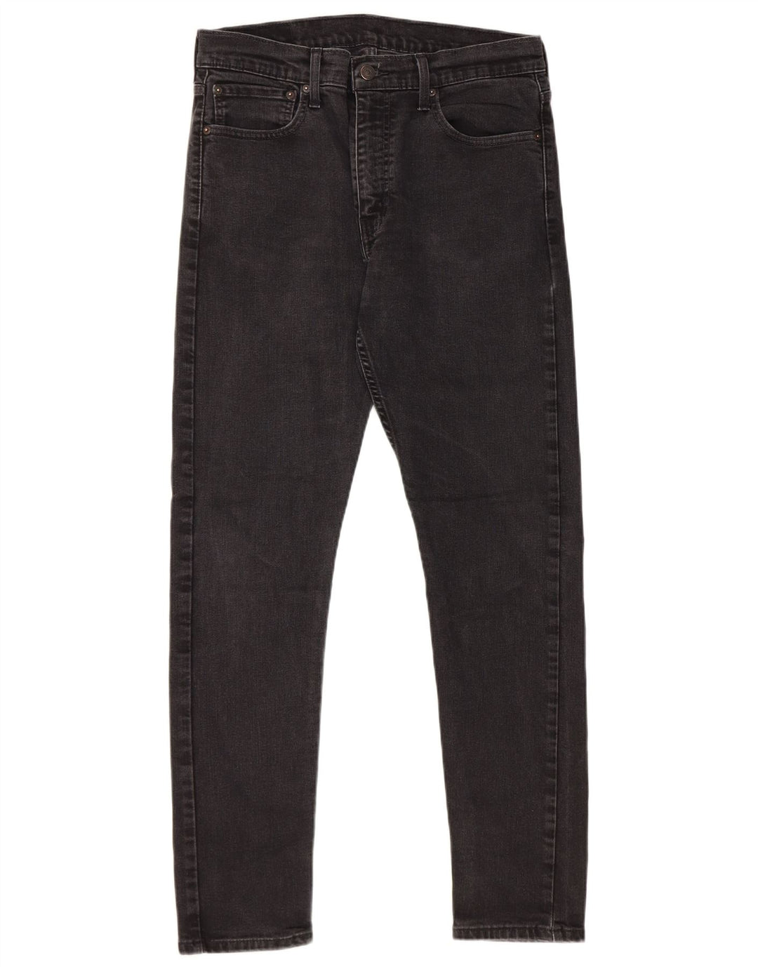 Levi's Slim Jeans til mænd W33 L32 sort bomuld