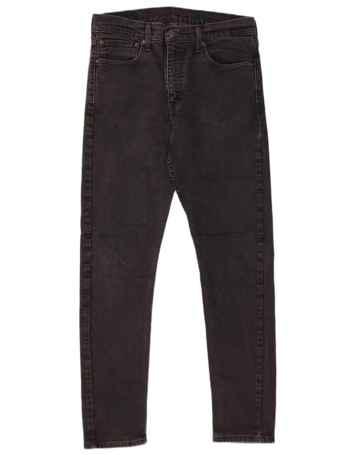 Levi's Slim Jeans til mænd W33 L32 sort bomuld