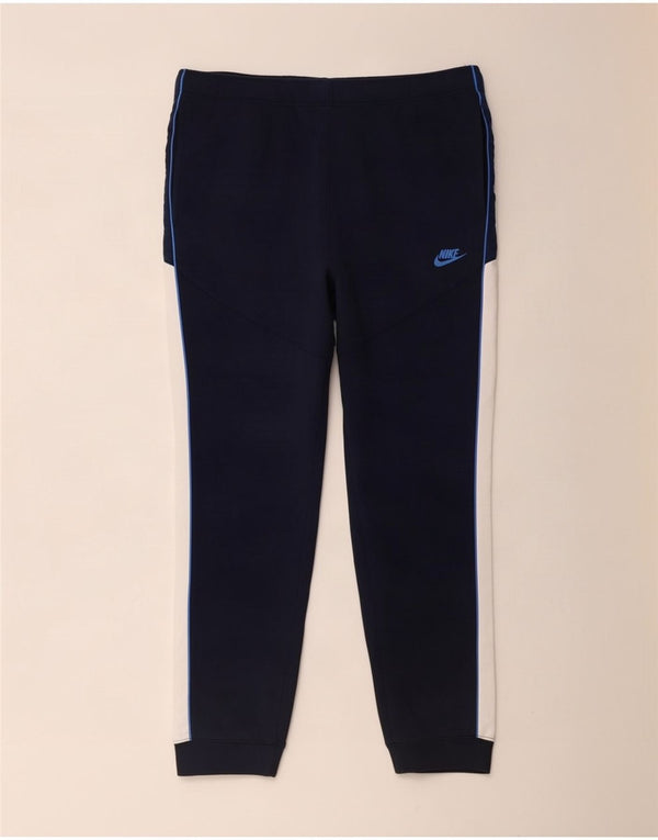 Nike Træningsdragt bukser til mænd Joggers XL Marineblå Colourblock Bomuld