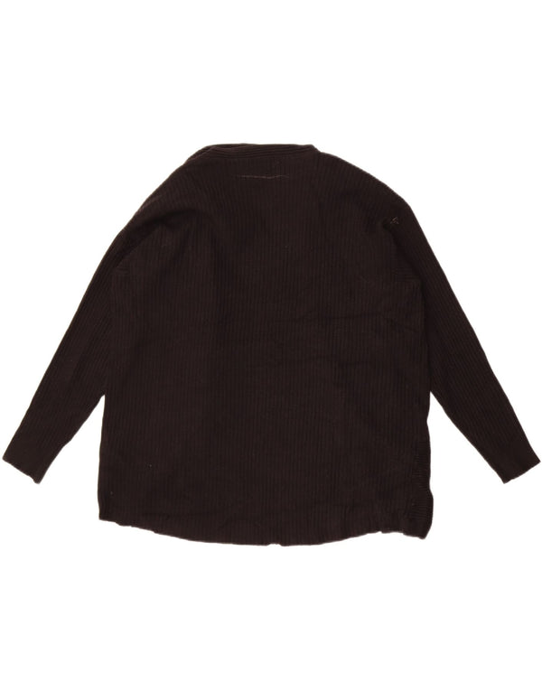 Marks & Spencer Dame Per Una Åben Cardigan Sweater UK 16 Large Black
