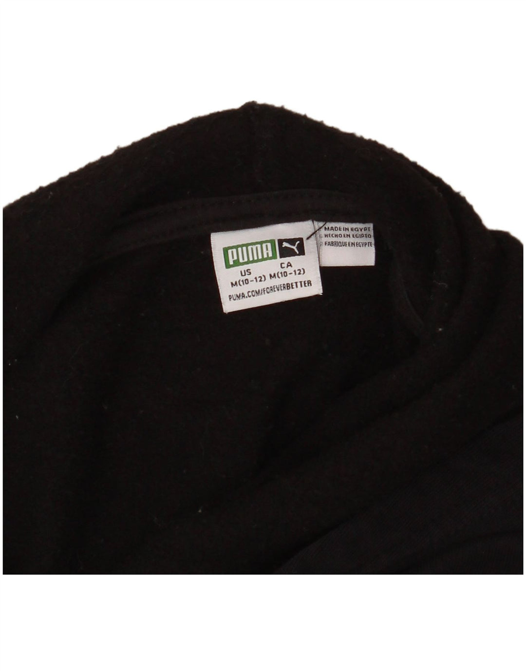 PUMA Grafisk hættetrøje til drenge 10-11 år Mellem sort plettet