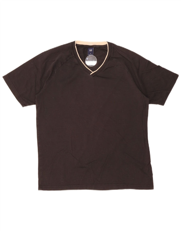 Gap Herre T-Shirt Top Medium Sort Bomuld