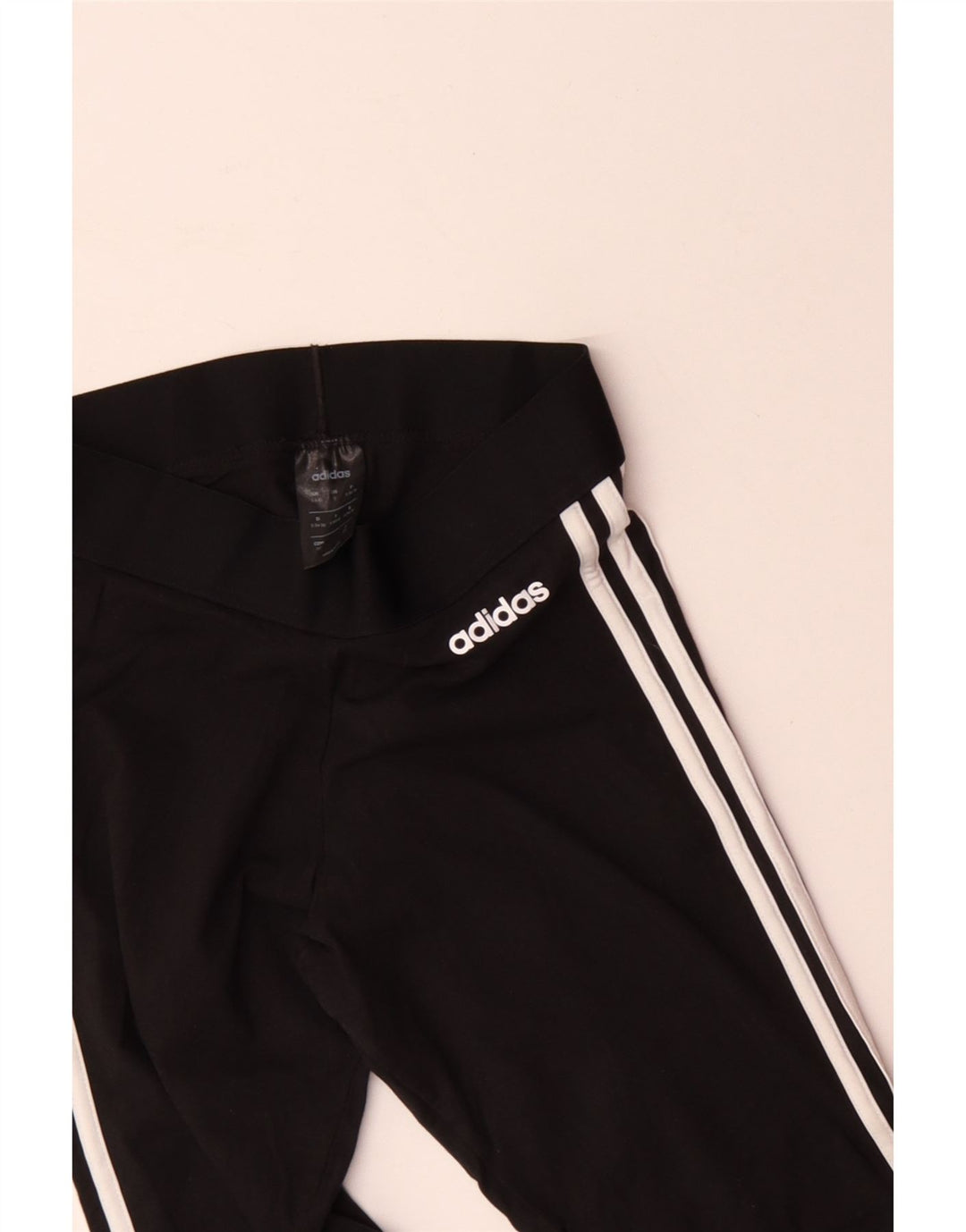 ADIDAS Dame Leggings UK 8/10 Small Black Bomuld