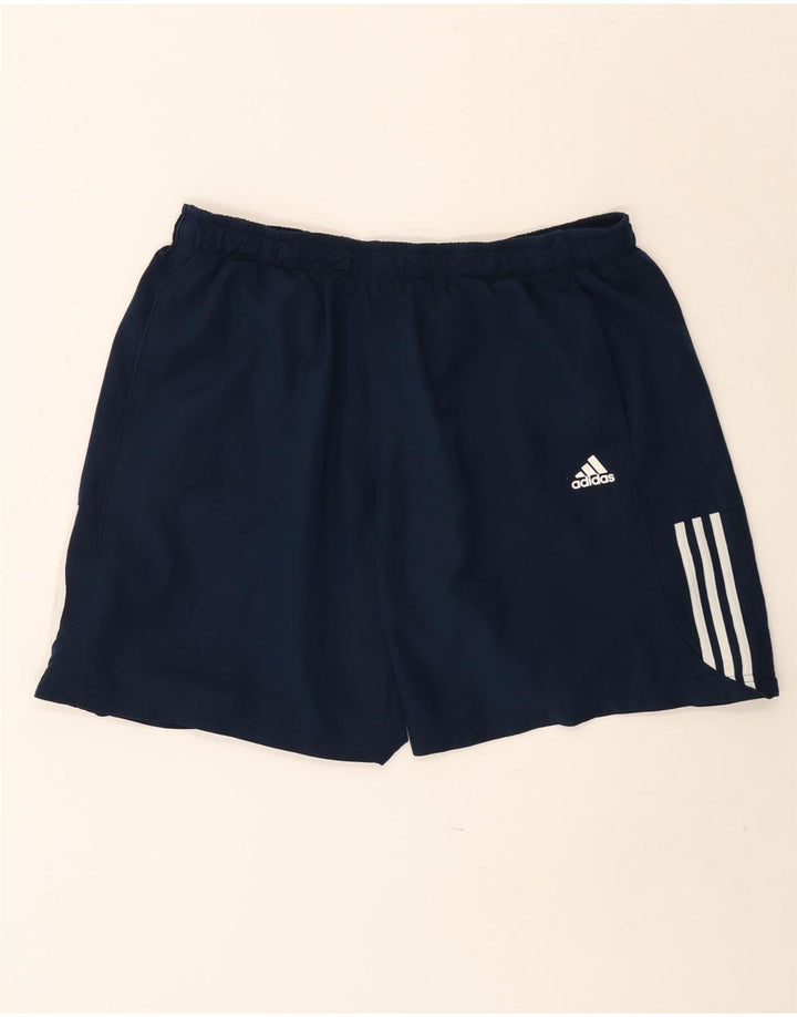 Adidas Herre Climalite Sportshorts 2XL Navy Blue Polyester