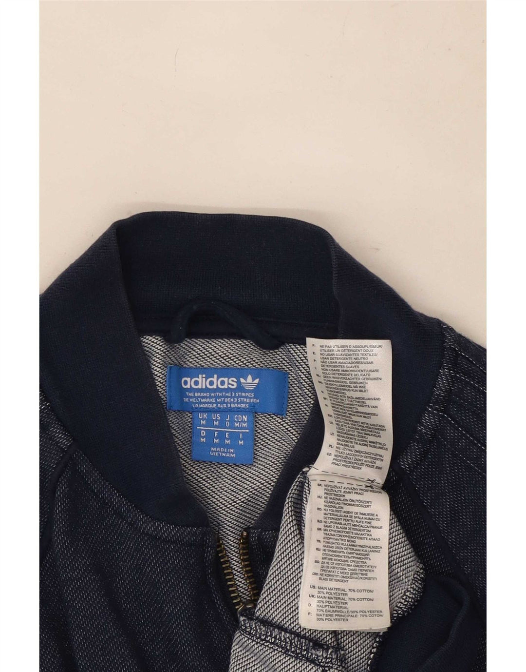 Adidas Træningsdragt til mænd Topjakke Medium Navyblå Bomuld