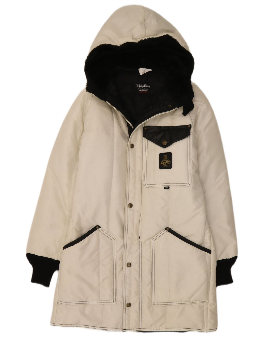 Refrigiwear Womens Cruzcampo Polstret Frakke UK 10 Small White Colourblock