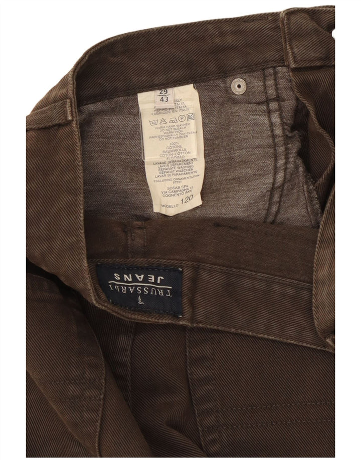 Trussardi koniske jeans til kvinder str. 29 Brun bomuld