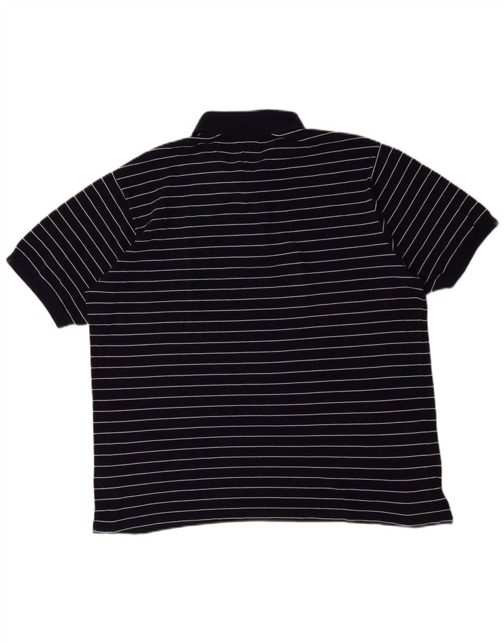 Lacoste Herre Polo Shirt Str. 7 2XL Marineblå Stribet