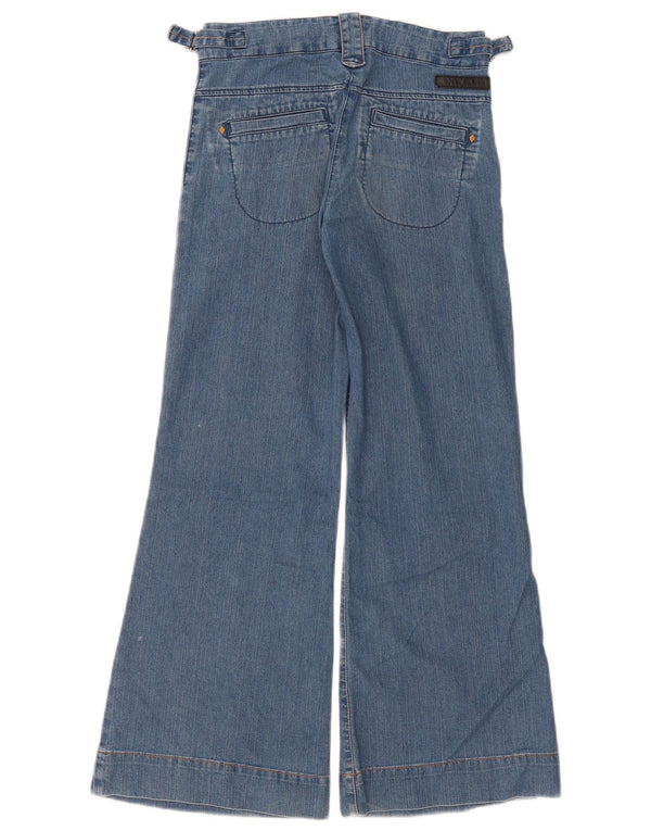 Dkny Dame Jeans med lav talje og brede ben US 12 Large W28 L28 Blå Bomuld