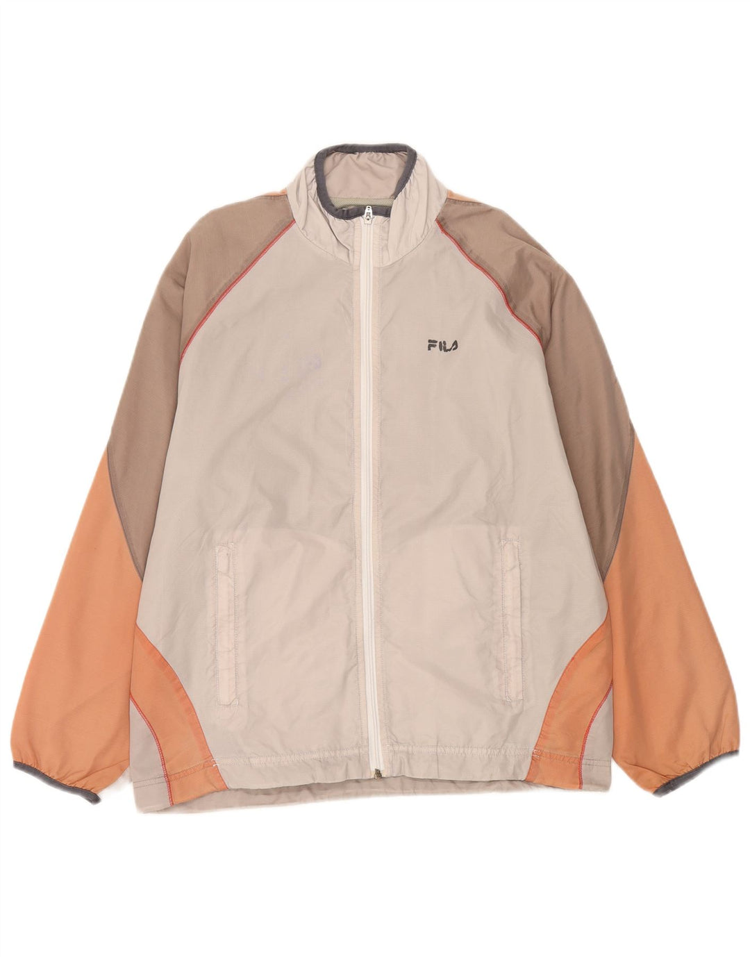 Fila Træningsdragt til mænd Topjakke Lille Beige Colourblock Polyamid