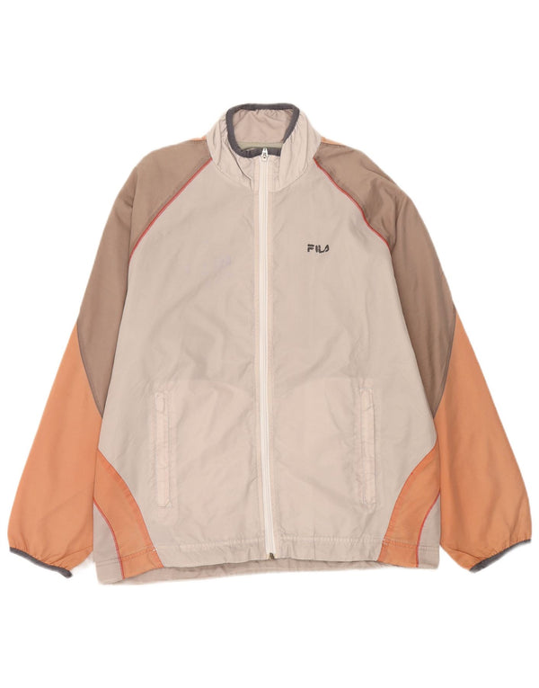 Fila Træningsdragt til mænd Topjakke Lille Beige Colourblock Polyamid
