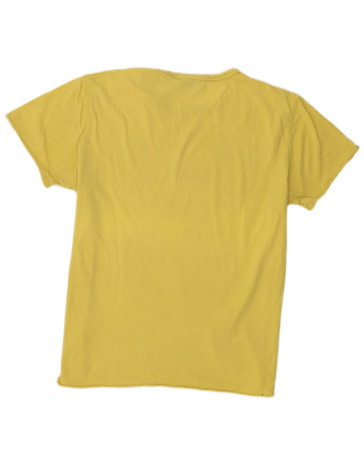 Diesel Herre Grafisk T-Shirt Top XL Gul