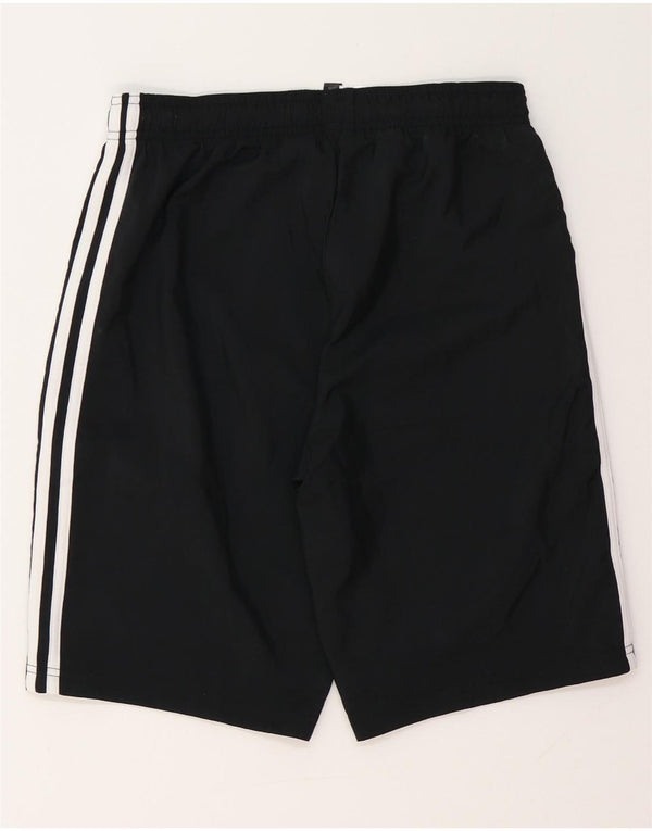 ADIDAS Boys Sport Shorts 13-14 Years  Black Polyester