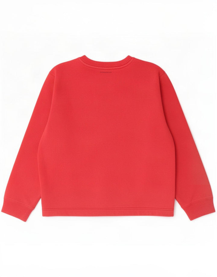 Lee Dame Grafisk Sweatshirt Jumper UK 16 Large Red