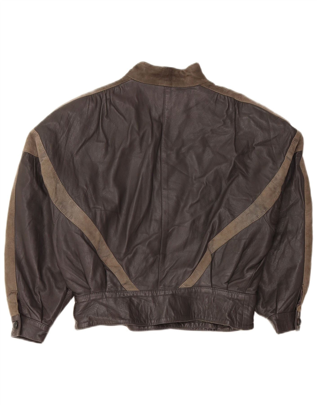 Lavorazione Artigiana Damejakke IT 44 Medium Grey Colourblock Læder