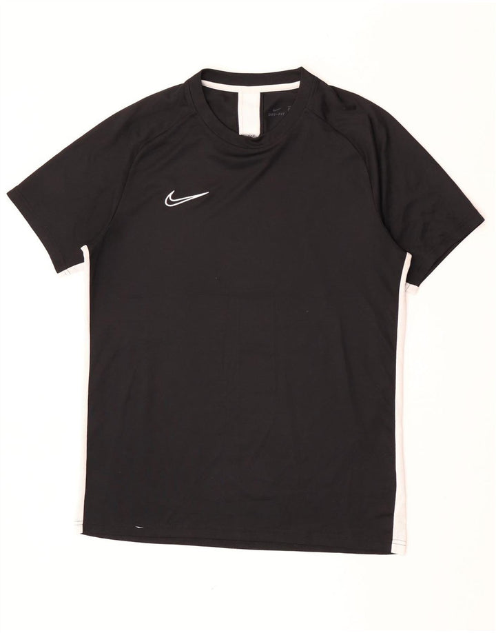 Nike Herre Dri Fit T-Shirt Top Stor Sort Colourblock