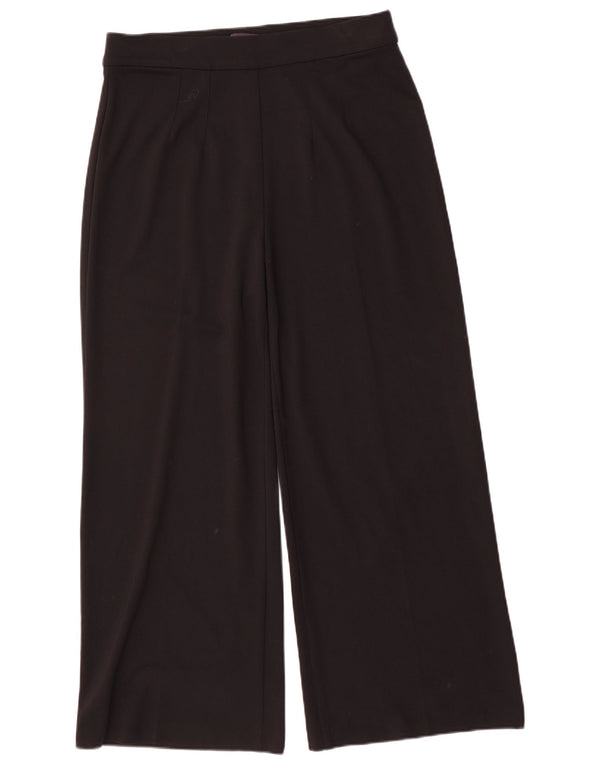 Marks & Spencer Kvinder Casual Bukser med brede ben, UK 16 Large W34 L29 Sort