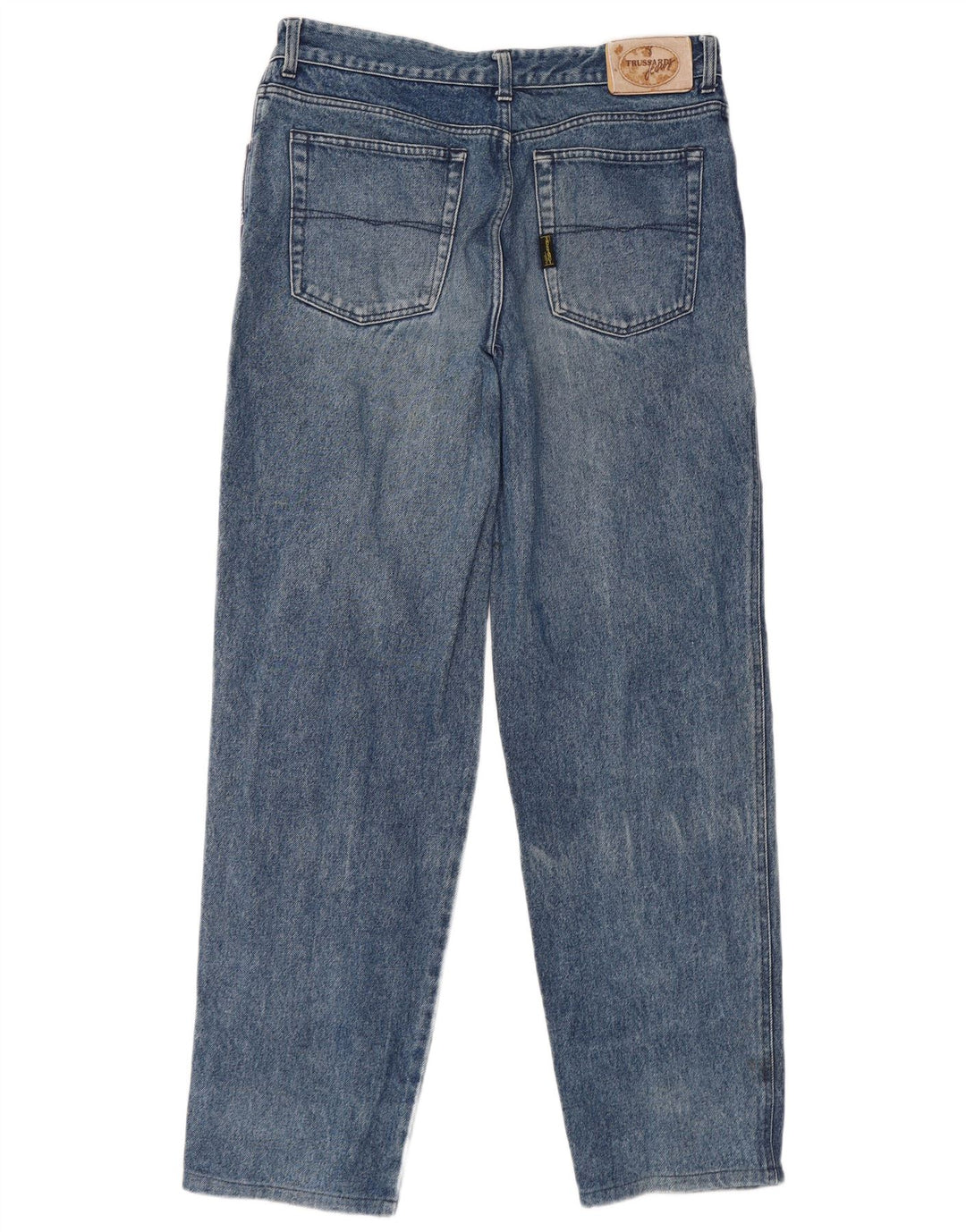 Trussardi Herre Straight Jeans IT 52 XL W38 L32 Blå Bomuld