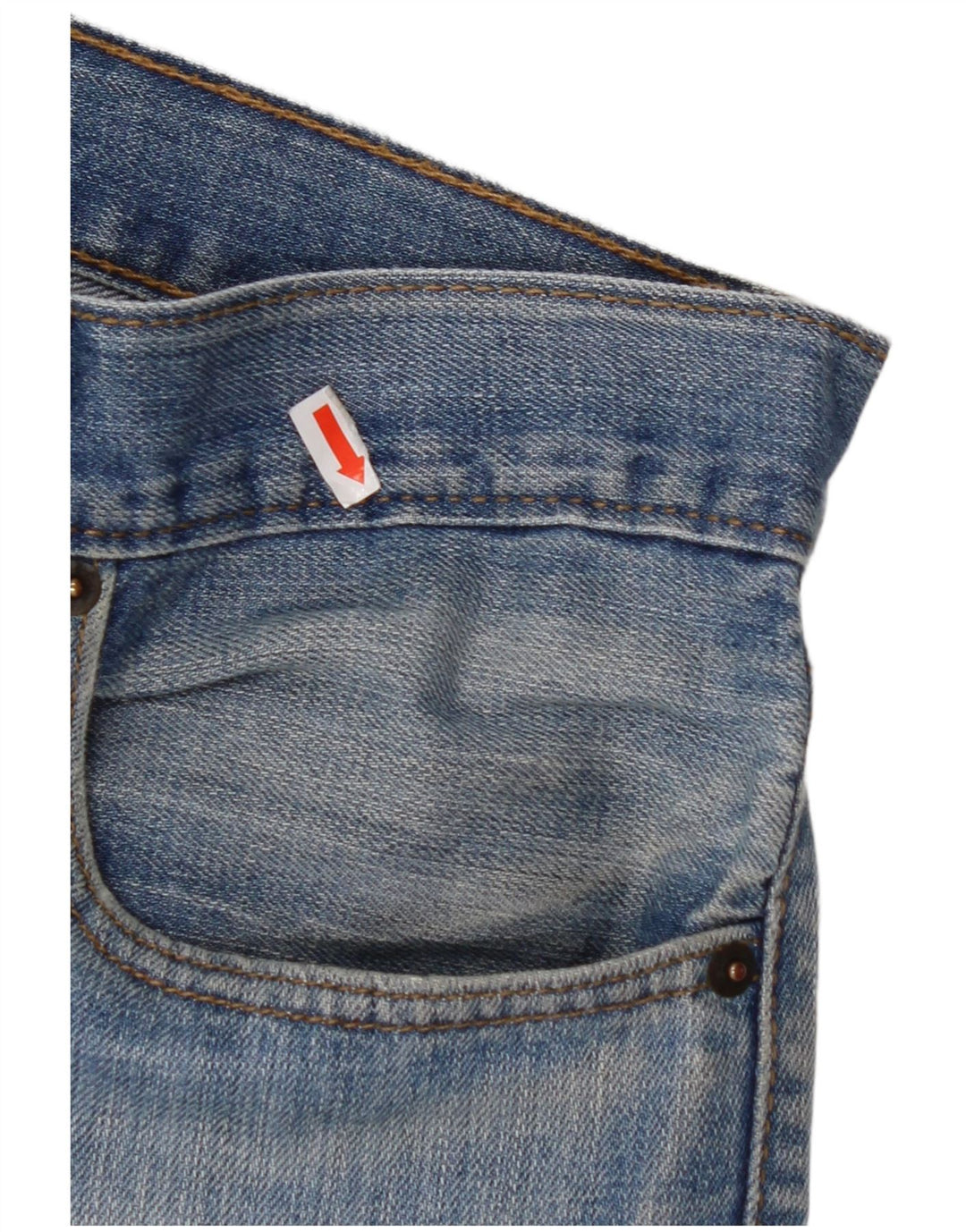 LEVI'S Herre 514 Straight Jeans W34 L32 Blå Bomuld