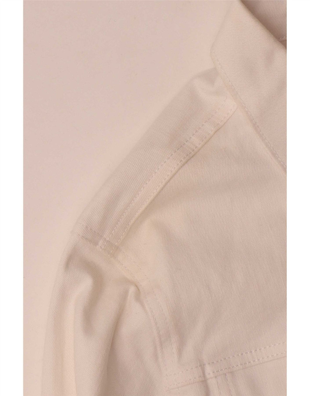 Gap Dame denimjakke UK 16 Stor Hvid Bomuld