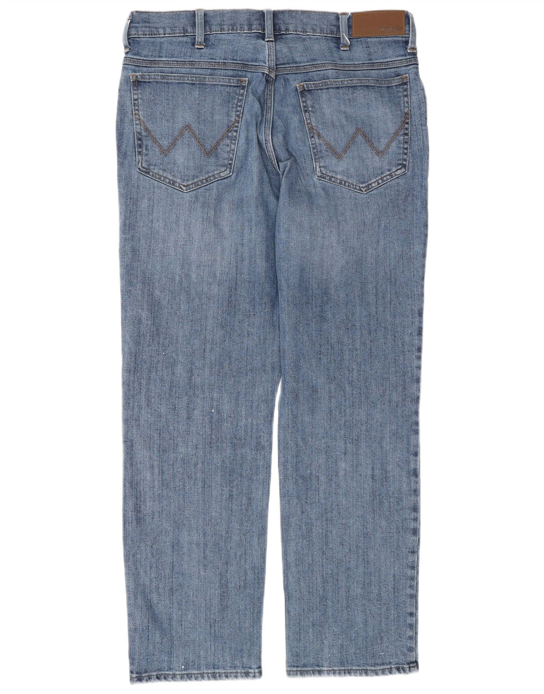 Wrangler Straight Jeans til mænd W35 L30 blå bomuld
