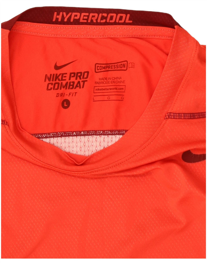 Nike Herre Dri Fit T-shirt Top Stor rød farveblok