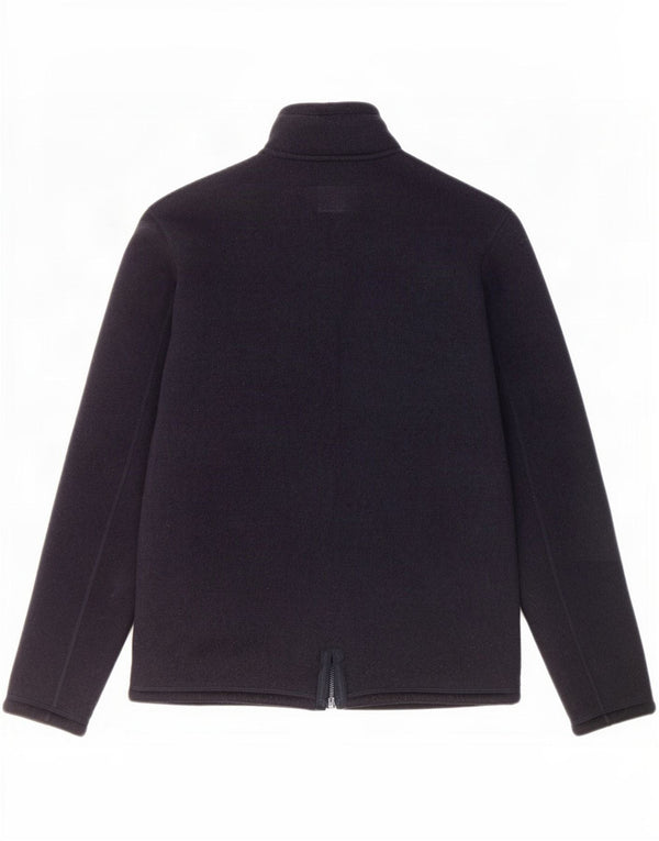 Marks & Spencer Mens Sherpa Tracksuit Top Jacket Medium Navy Blue Polyester