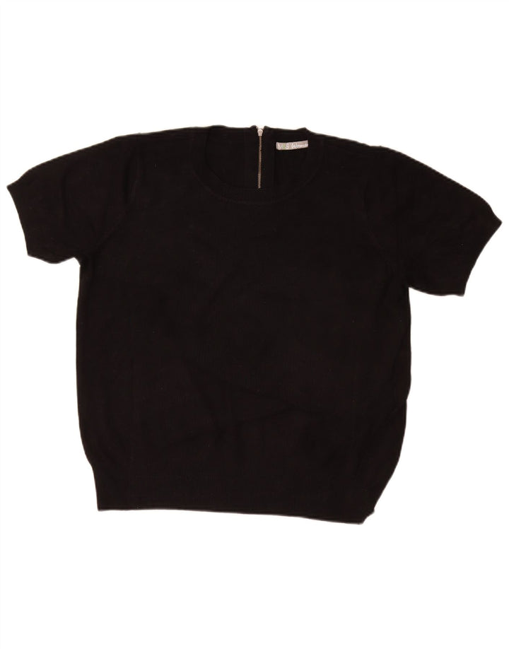 MARKS & SPENCER Dame sweater med rund hals DK 16 Stor Sort