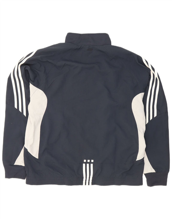 Adidas Træningsdragt til mænd Topjakke UK 40/42 Medium Navy Blue Colourblock