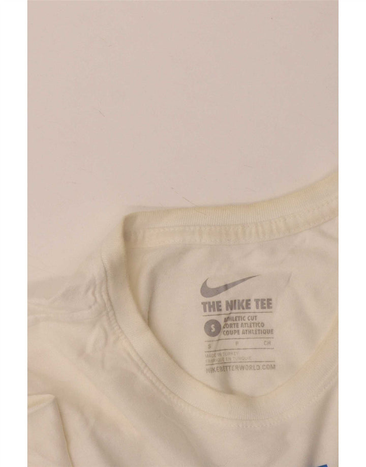 Nike Herre Athletic Cut Grafisk T-Shirt Top Lille Hvid