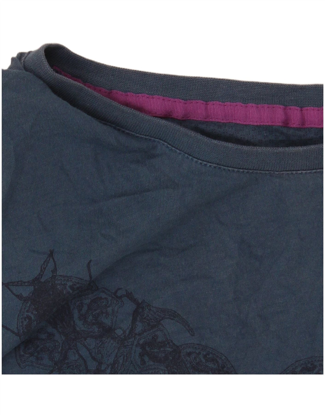 Ted Baker Herre Grafisk T-Shirt Top Størrelse 4 Large Navy Blue