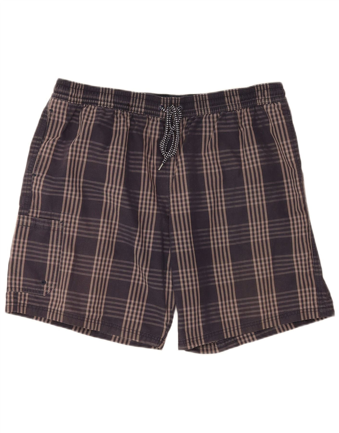 Marks & Spencer Herre Cargo svømmeshorts 2XL marineblå ternet bomuld