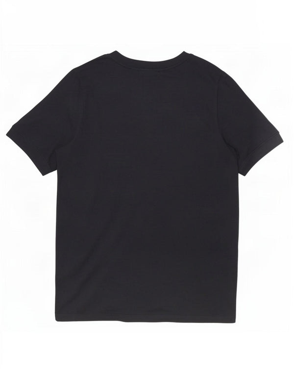 Nike Grafisk T-Shirt Top UK 14 Medium Sort Polyester