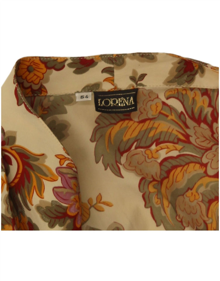 Lorena Dame Skjorte Bluse IT 54 2XL Beige Paisley