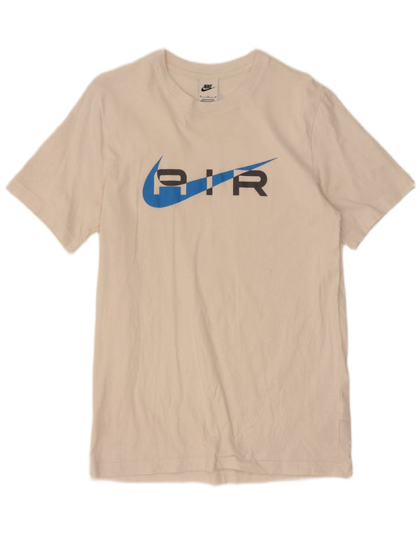 Nike grafisk t-shirt til mænd, medium hvid bomuld