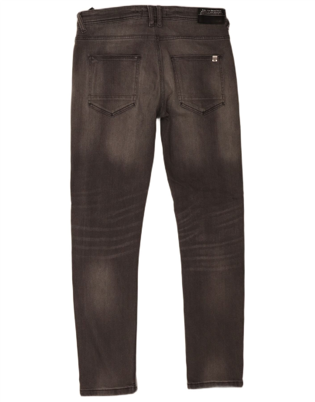 Zara Herre Slim Jeans EU 42 Large W32 L30 Grå Bomuld