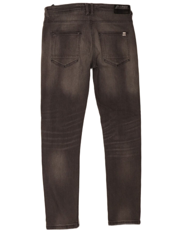 Zara Herre Slim Jeans EU 42 Large W32 L30 Grå Bomuld