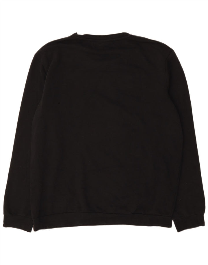 Kappa Herre Grafisk Sweatshirt Jumper 2XL Sort Bomuld