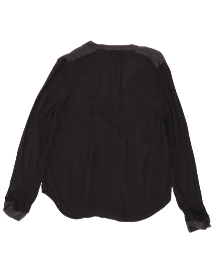 Tommy Hilfiger Dame Oversized Langærmet Bluse Top US 4 Small Black