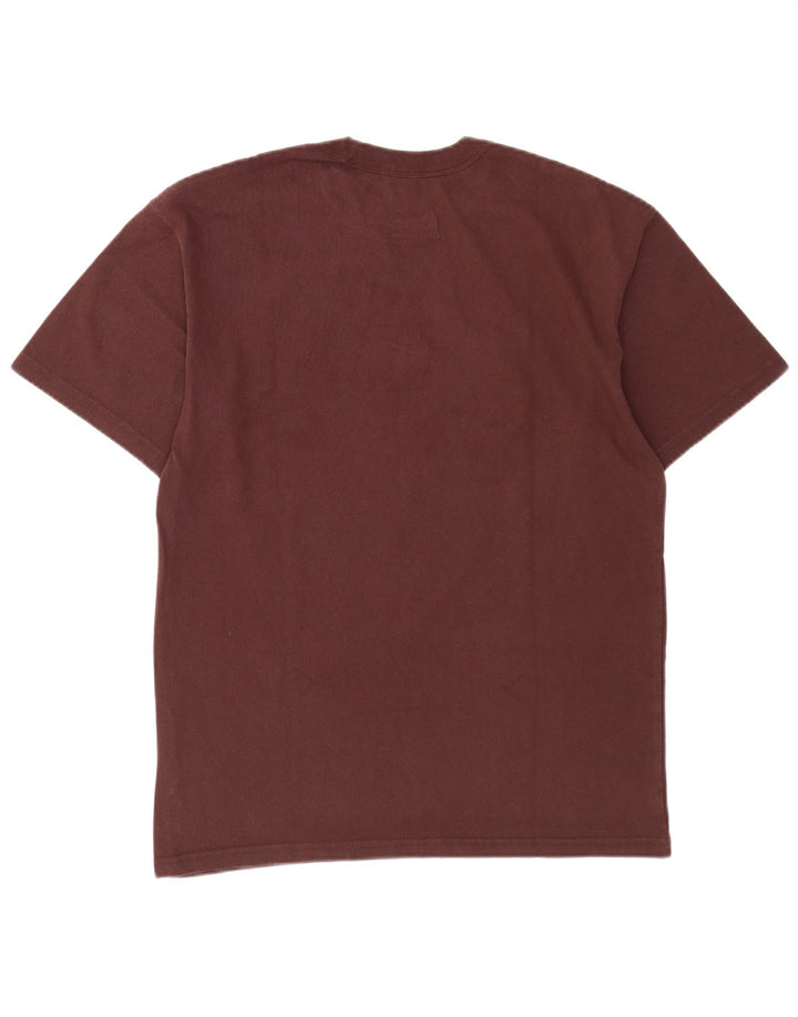 Nike Herre Loose Fit T-Shirt Top Lille Brun Bomuld
