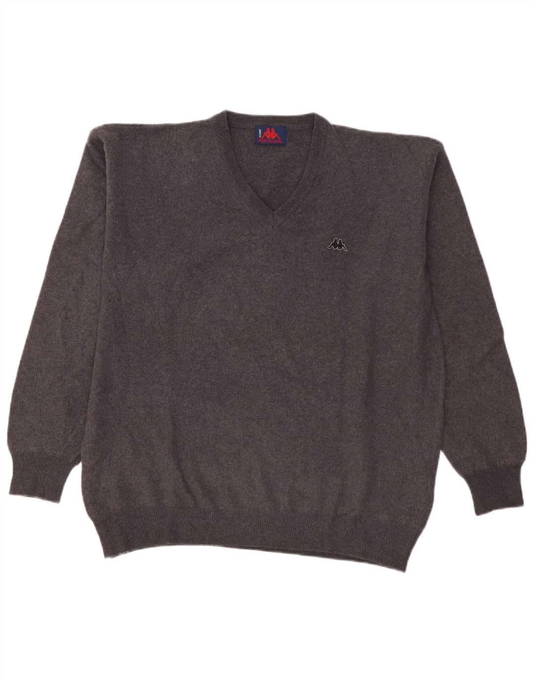 Kappa Herre V-hals sweater Stor grå uld