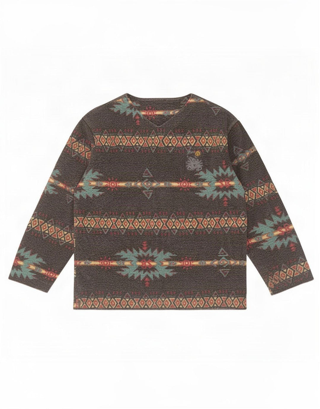 Scorpion Bay Herre Sweatshirt Jumper Stor Grå Geometrisk Bomuld