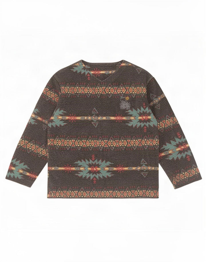 Scorpion Bay Herre Sweatshirt Jumper Stor Grå Geometrisk Bomuld