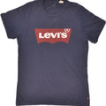 LEVI'S Mens Graphic T-Shirt Top XS Blue Cotton | Vintage Levi's | Thrift | Second-Hand Levi's | Used Clothing | Messina Hembry 